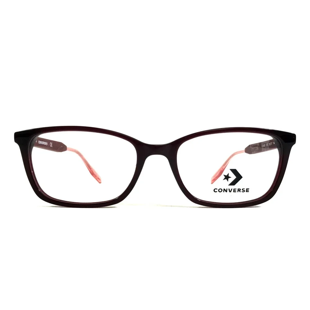 Converse Eyeglasses Frames CV5005 610 Burgundy Rectangle Full Rim 51-17-140